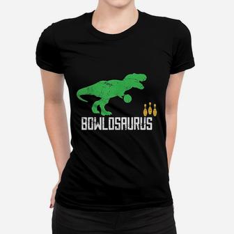 Bowling Bowler Dinosaur Player Ball Pin Women T-shirt | Crazezy DE
