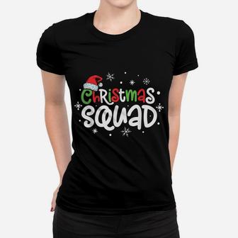 Christmas Squad Family Matching Pajamas Xmas Boys Kids Santa Women T-shirt | Crazezy