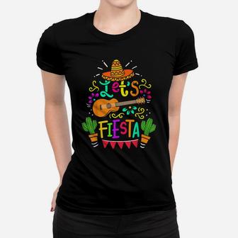 Cinco De Mayo Mexican Guitar Fiesta Cactus Women T-shirt | Crazezy CA
