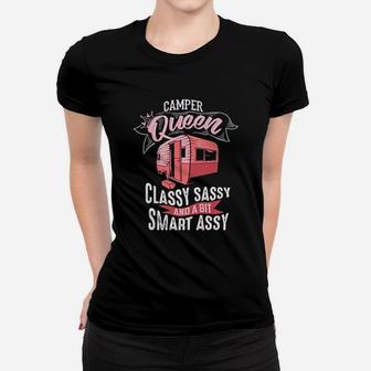 Cool Camper Queen Classy Sassy Smart Assy Women T-shirt | Crazezy CA