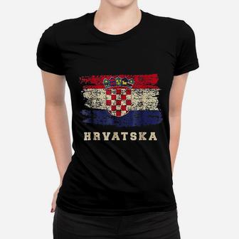 Croatia Soccer Football Croatian Jersey Hrvatska Women T-shirt | Crazezy