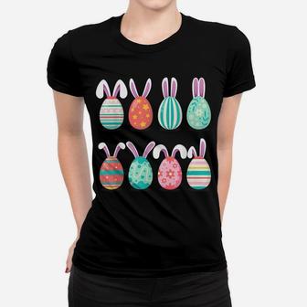 Cute Eggs Easter Day Family Matching Pajama Egg Hunting Women T-shirt | Crazezy
