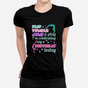 Cute Girls Gymnastics Birthday Party Gift Women T-shirt | Crazezy