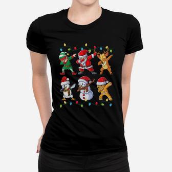 Dabbing Santa Elf Friends Christmas Kids Boys Men Xmas Gifts Women T-shirt | Crazezy DE