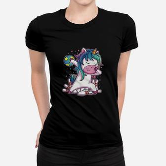 Dabbing Unicorn Bowling Birthday Party Gift For Girls Women T-shirt | Crazezy