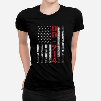 Dd-214 Us Alumni American Flag Vintage Women T-shirt | Crazezy