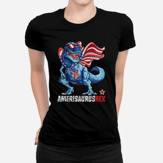Dinosaur 4Th Of July T Shirt Kids Boys Men Amerisaurus T Rex Women T-shirt | Crazezy DE