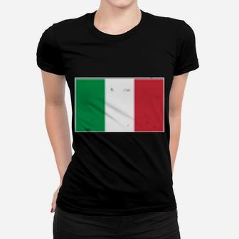 Distressed Roma Italia With Italian Flag Design Sweatshirt Women T-shirt | Crazezy