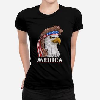 Eagle Mullet 4Th Of July Usa American Flag Merica Women T-shirt | Crazezy