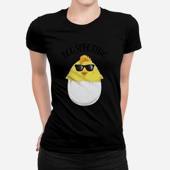 Eggspecting Easter Chick Spring Pregnancy Announcement Shirt Women T-shirt | Crazezy UK