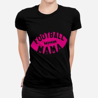 Football Mama Pink Helmet Retro Mom Gift Women T-shirt | Crazezy