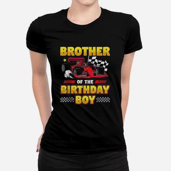 Formula Race Car Brother Of Birthday Boy Party Racing Women T-shirt | Crazezy UK