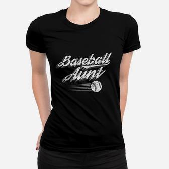 Fun Baseball Aunt Gift Design Idea For Baseball Women T-shirt | Crazezy