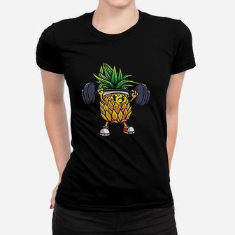 Funny Pineapple Powerlifting Weightlifting Women T-shirt | Crazezy CA