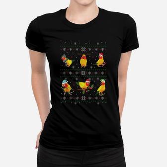 Funny Santa Parrot Decorations Sun Conure Ugly Christmas Women T-shirt | Crazezy UK
