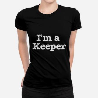 Funny Soccer I Am A Keeper Vintage Distressed Women T-shirt | Crazezy