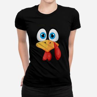 Funny Thanksgiving Shirts Turkey Face Costume Women T-shirt | Crazezy DE