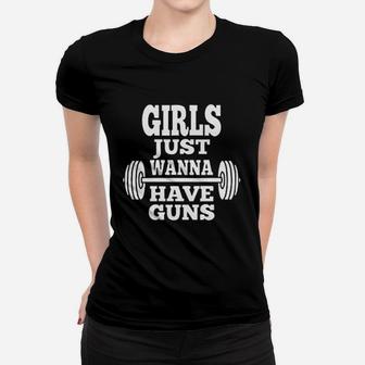 Girls Just Wanna Have Gym Workout Yoga Women T-shirt | Crazezy UK