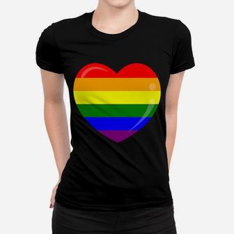 Heart Pocket Lgbt Flag Cute Gay Pride Rainbow Glbt Gift Sweatshirt Women T-shirt | Crazezy