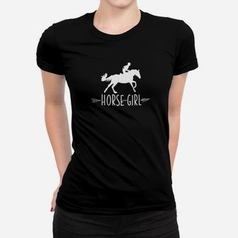 Horse Girl I Love My Horses Racing Riding Tee Gift Women T-shirt | Crazezy CA