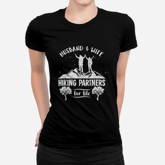 Husband And Wife Hiking Partners For Life Women T-shirt | Crazezy AU