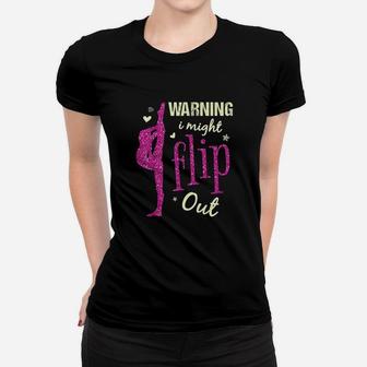 I Might Flip Out Funny Cheerleading Gymnast Women T-shirt | Crazezy DE