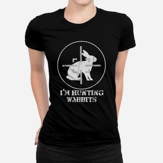I'm Hunting Wabbits Cute Funny Rabbit Tshirt Men Kid Women Women T-shirt | Crazezy