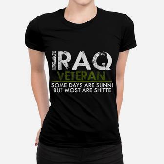 Iraq Veteran T-Shirt Funny Vet Tee Military Women T-shirt | Crazezy