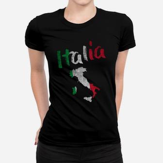 Italian T Shirts Italia Italy Vintage Distressed Flag Gift Sweatshirt Women T-shirt | Crazezy UK