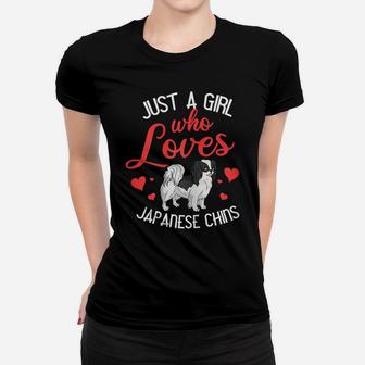 Japanese Chin Dog Gift Puppies Owner Lover Women T-shirt | Crazezy