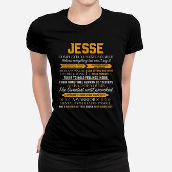 JESSE Completely Unexplainable FRONT PRINT Women T-shirt | Crazezy