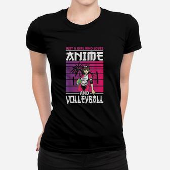Just A Girl Who Loves Anime And Volleyball Anime Gifts Women T-shirt | Crazezy