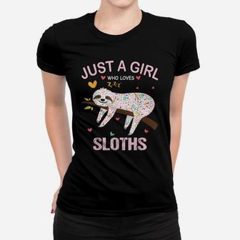 Just A Girl Who Loves Sloths Gift For Sloths Lover Women T-shirt | Crazezy
