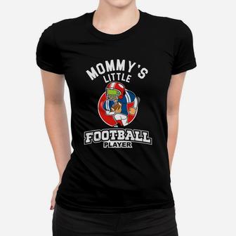 Kids Football Boys Mommys Little Football Player Women T-shirt | Crazezy