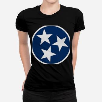 Knoxville Sweatshirt Cute Blue & White Tennessee Flag Knox Women T-shirt | Crazezy