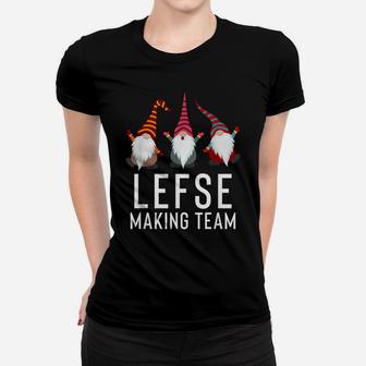 Lefse Making Rolling Team Gnome Xmas Gift Women T-shirt | Crazezy