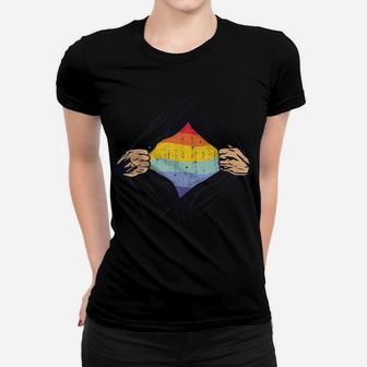 Lgbt Q Pride Parade Apparel Rainbow Flag Gay Lesbian Csd Women T-shirt | Crazezy AU