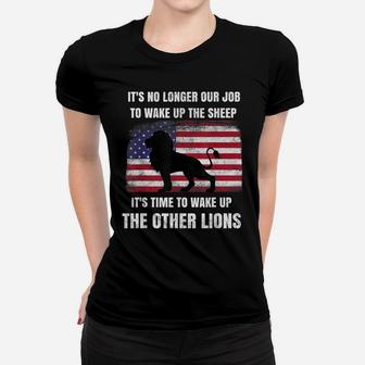 Lions Not Sheep No Longer Wake Up Sheep Wake Up Other Lions Women T-shirt | Crazezy DE