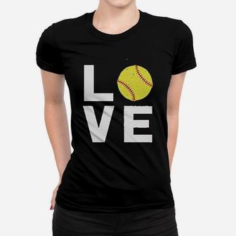 Love Softball Gift For Softball Fans Women T-shirt | Crazezy DE
