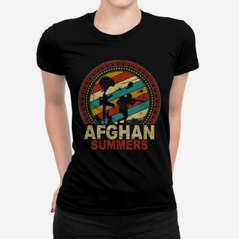Mens Afghan Summers Veteran Vintage Afghanistan Veterans Gifts Women T-shirt | Crazezy