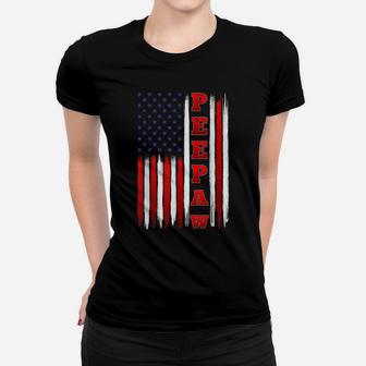 Mens American Flag Patriotic Peepaw T Shirt On Christmas Women T-shirt | Crazezy CA