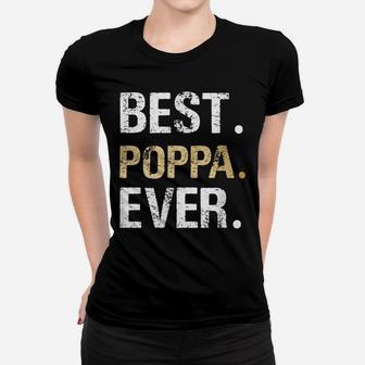 Mens Best Poppa Graphic Poppa Gift From Granddaughter Grandson Women T-shirt | Crazezy CA