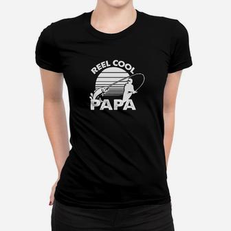 Mens Dad Grandpa Fishing Gif Reel Cool Papa Premium Women T-shirt | Crazezy