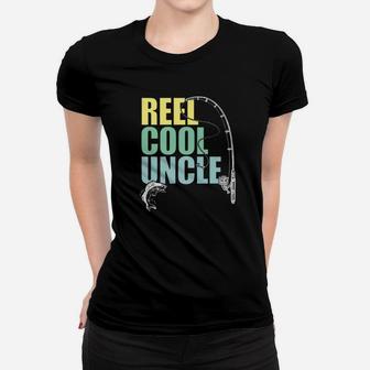 Mens Reel Cool Uncle Fishing Daddy Fathers Day Shirt Women T-shirt | Crazezy AU