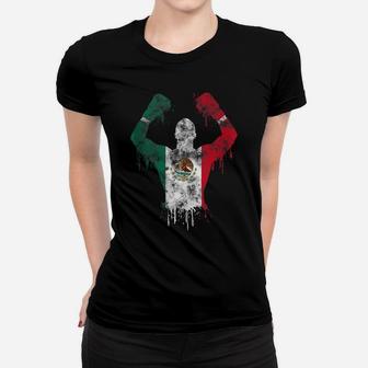 Mexican Boxing Mexico Gloves Mitts Design Mexico Flag Mexica Women T-shirt | Crazezy CA