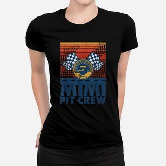 Mimi Pit Crew Race Car Matching Family Birthday Party Women T-shirt | Crazezy