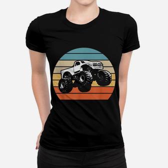 Monster Truck American Flag Racing Usa Vintage Women T-shirt | Crazezy
