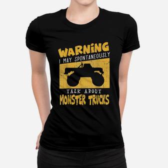 Monster Truck T Shirt Gift For Big Trucks Crushing Car Fans Women T-shirt | Crazezy