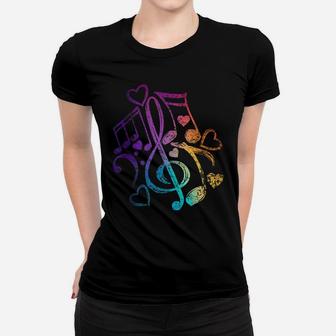 Musical Notes Treble Clef Women T-shirt | Crazezy
