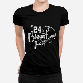 Number Biggest Fan Softball Player Mom Dad Family Women T-shirt | Crazezy